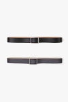 Graphpaper(グラフペーパー) Graphpaper Holeless Leather Classic Belt ホールレスレザークラシックベルト GU262-90033B