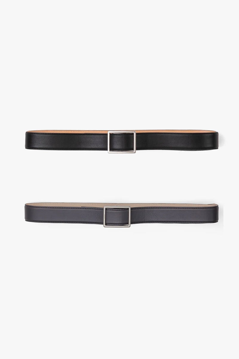 Graphpaper(グラフペーパー) Graphpaper Holeless Leather Classic Belt ホールレスレザークラシックベルト GU262-90033B