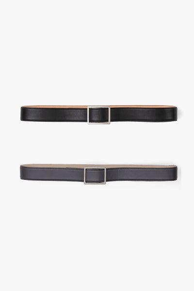 Graphpaper(グラフペーパー) Graphpaper Holeless Leather Classic Belt ホールレスレザークラシックベルト GU262-90033B