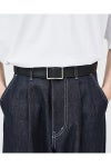 Graphpaper(グラフペーパー) Graphpaper Holeless Leather Classic Belt ホールレスレザークラシックベルト GU262-90033B