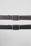 Graphpaper(グラフペーパー) Graphpaper Holeless Leather Classic Belt ホールレスレザークラシックベルト GU262-90033B