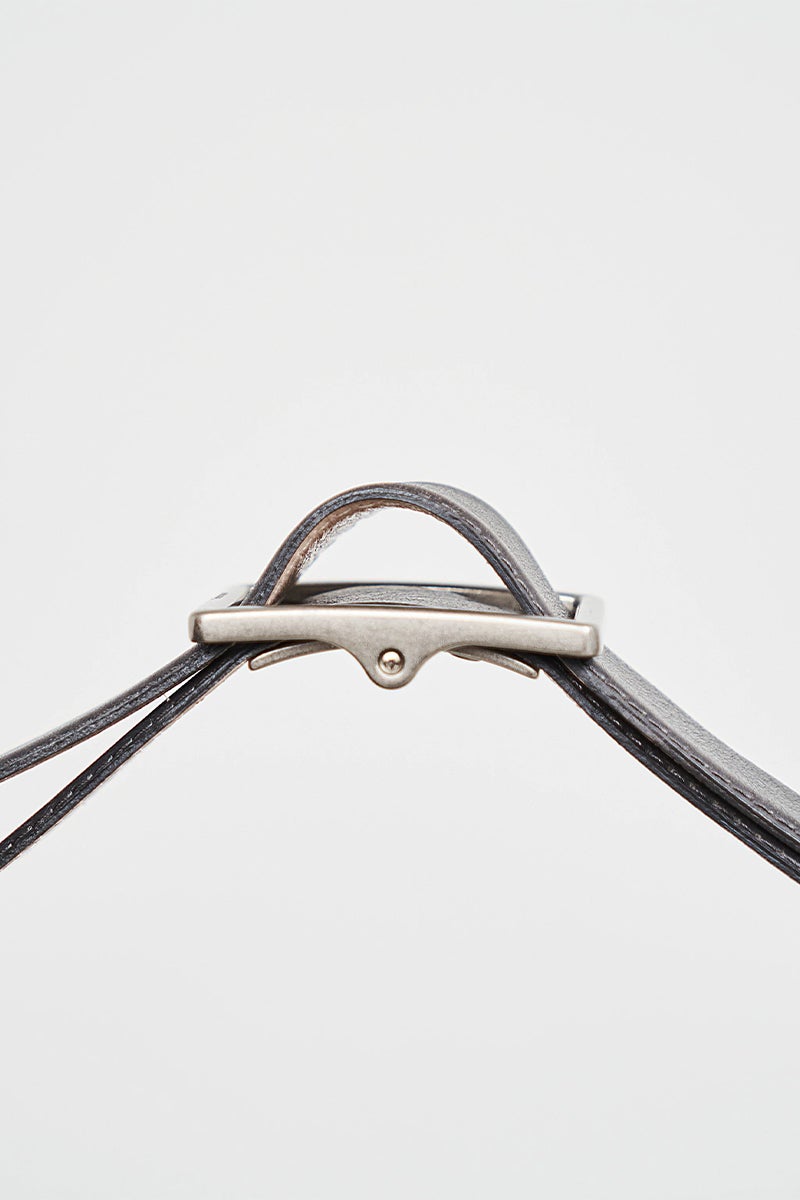 Graphpaper(グラフペーパー) Graphpaper Holeless Leather Classic Belt ホールレスレザークラシックベルト GU262-90033B
