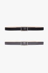 Graphpaper(グラフペーパー) Holeless Leather Classic Narrow Belt ホールレスレザークラシックナローベルト GU262-90034B