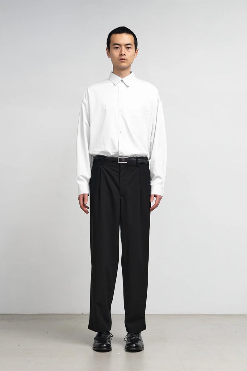 Graphpaper(グラフペーパー) Holeless Leather Classic Narrow Belt ホールレスレザークラシックナローベルト GU262-90034B