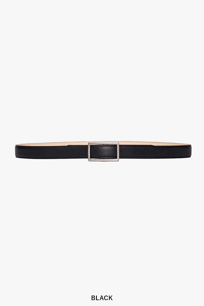 Graphpaper(グラフペーパー) Holeless Leather Classic Narrow Belt ホールレスレザークラシックナローベルト GU262-90034B
