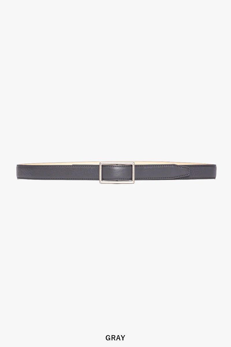 Graphpaper(グラフペーパー) Holeless Leather Classic Narrow Belt ホールレスレザークラシックナローベルト GU262-90034B