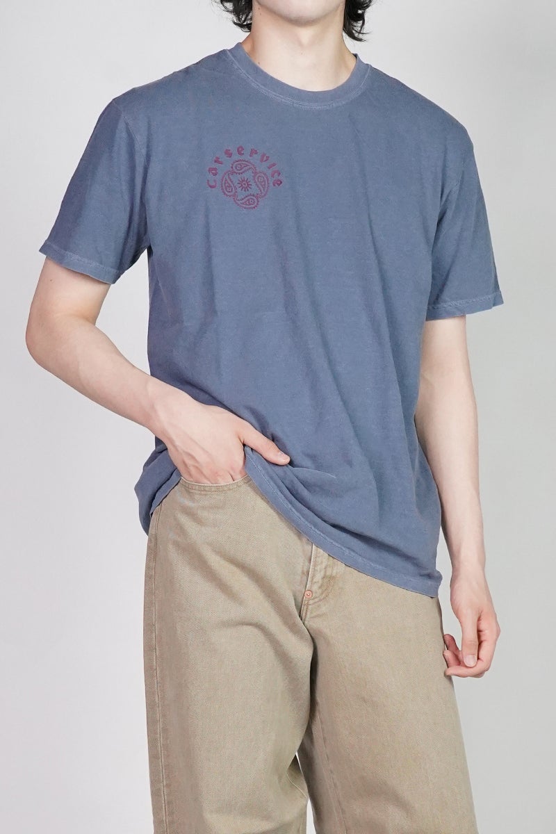 SUGARHILL(シュガーヒル) × CarService(カーサービス) "CS" PAISLY LOGO TEE ペイスリーロゴTシャツ 26880906