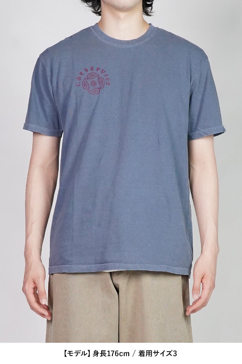 SUGARHILL(シュガーヒル) × CarService(カーサービス) "CS" PAISLY LOGO TEE ペイスリーロゴTシャツ 26880906