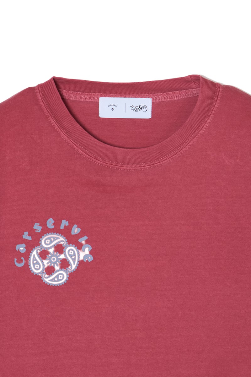 SUGARHILL(シュガーヒル) × CarService(カーサービス) "CS" PAISLY LOGO TEE ペイスリーロゴTシャツ 26880906