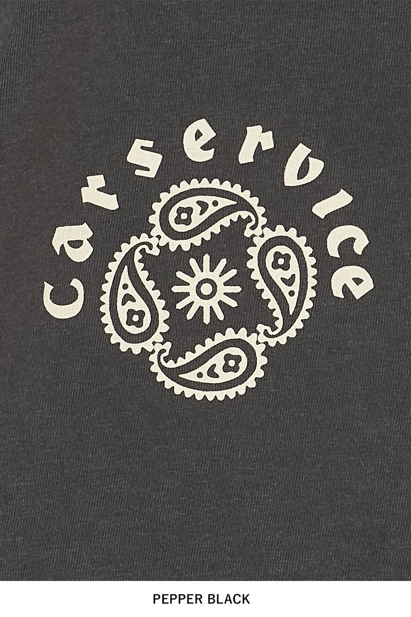 SUGARHILL(シュガーヒル) × CarService(カーサービス) "CS" PAISLY LOGO TEE ペイスリーロゴTシャツ 26880906
