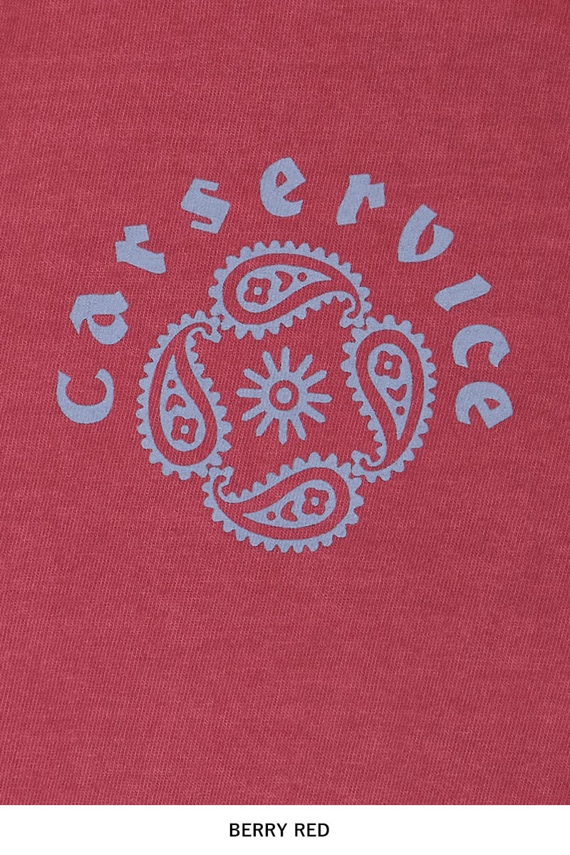 SUGARHILL(シュガーヒル) × CarService(カーサービス) "CS" PAISLY LOGO TEE ペイスリーロゴTシャツ 26880906