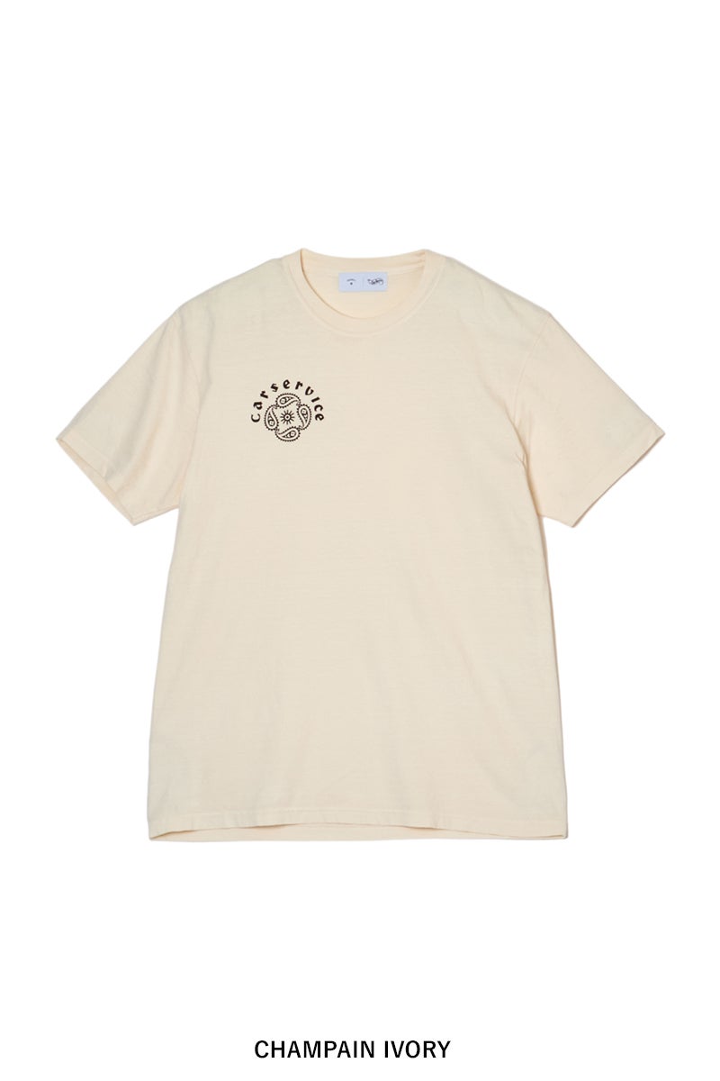 SUGARHILL(シュガーヒル) × CarService(カーサービス) "CS" PAISLY LOGO TEE ペイスリーロゴTシャツ 26880906