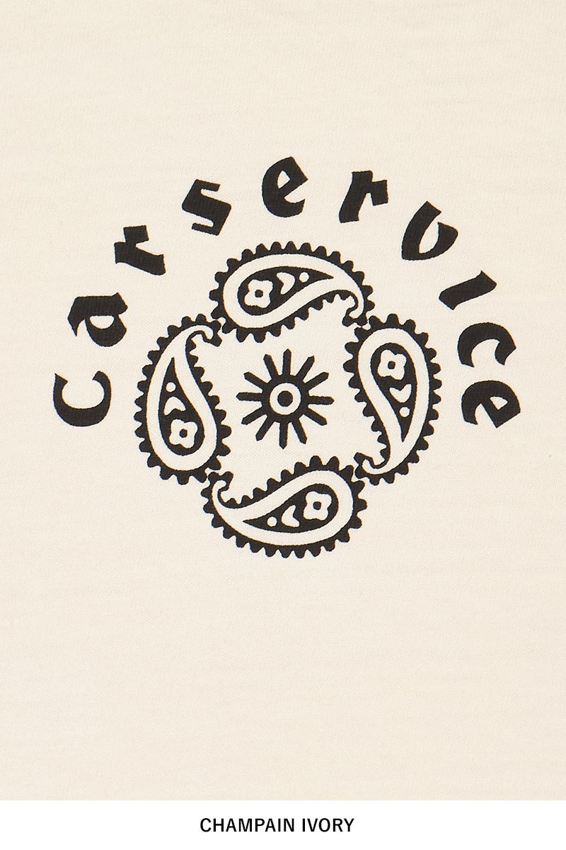 SUGARHILL(シュガーヒル) × CarService(カーサービス) "CS" PAISLY LOGO TEE ペイスリーロゴTシャツ 26880906
