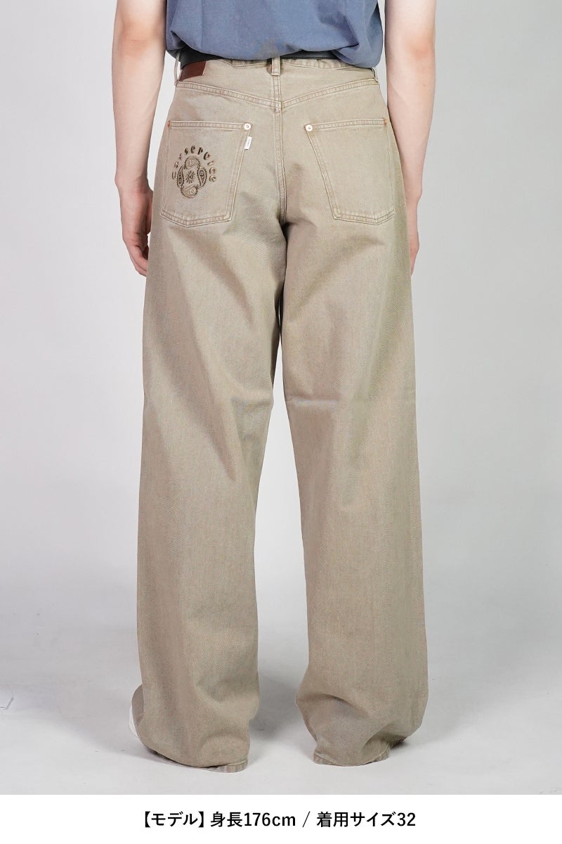 SUGARHILL(シュガーヒル) × CarService(カーサービス) "CS" MODERN DENIM WIDE CUT モダンデニムワイドカット 26880402