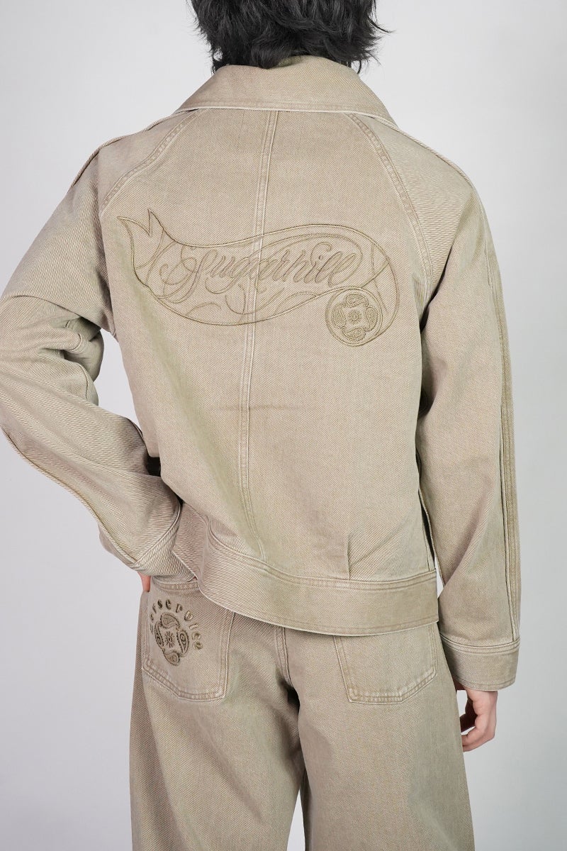 SUGARHILL(シュガーヒル) × CarService(カーサービス) "CS" ZIP LACING JACKET ジップレーシングジャケット 26880401