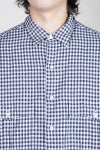 Porter Classic(ポータークラシック) ROLL UP LINEN GINGHAM CHECK SHIRT ロールアップリネンギンガムチェックシャツ PC-016-3978