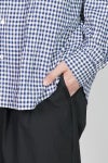Porter Classic(ポータークラシック) ROLL UP LINEN GINGHAM CHECK SHIRT ロールアップリネンギンガムチェックシャツ PC-016-3978