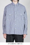 Porter Classic(ポータークラシック) ROLL UP LINEN GINGHAM CHECK SHIRT ロールアップリネンギンガムチェックシャツ PC-016-3978