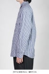 Porter Classic(ポータークラシック) ROLL UP LINEN GINGHAM CHECK SHIRT ロールアップリネンギンガムチェックシャツ PC-016-3978