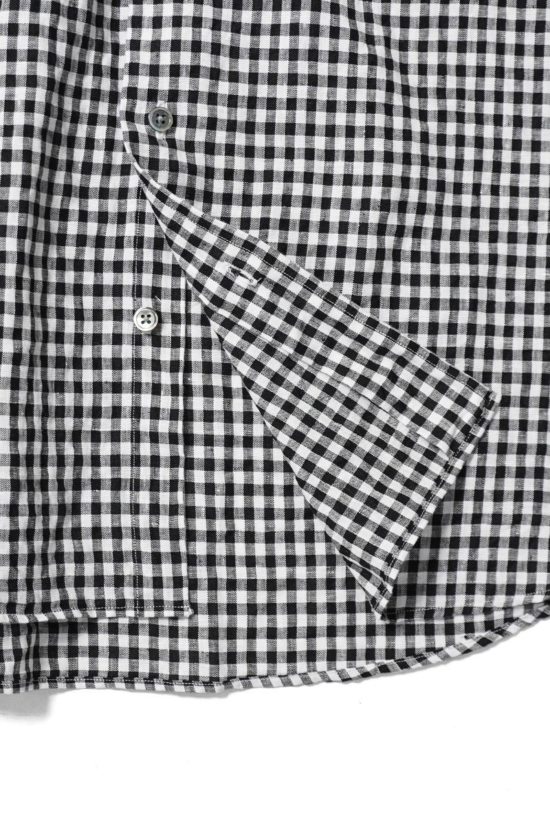 Porter Classic(ポータークラシック) ROLL UP LINEN GINGHAM CHECK SHIRT ロールアップリネンギンガムチェックシャツ PC-016-3978