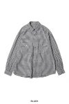 Porter Classic(ポータークラシック) ROLL UP LINEN GINGHAM CHECK SHIRT ロールアップリネンギンガムチェックシャツ PC-016-3978