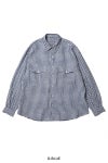 Porter Classic(ポータークラシック) ROLL UP LINEN GINGHAM CHECK SHIRT ロールアップリネンギンガムチェックシャツ PC-016-3978