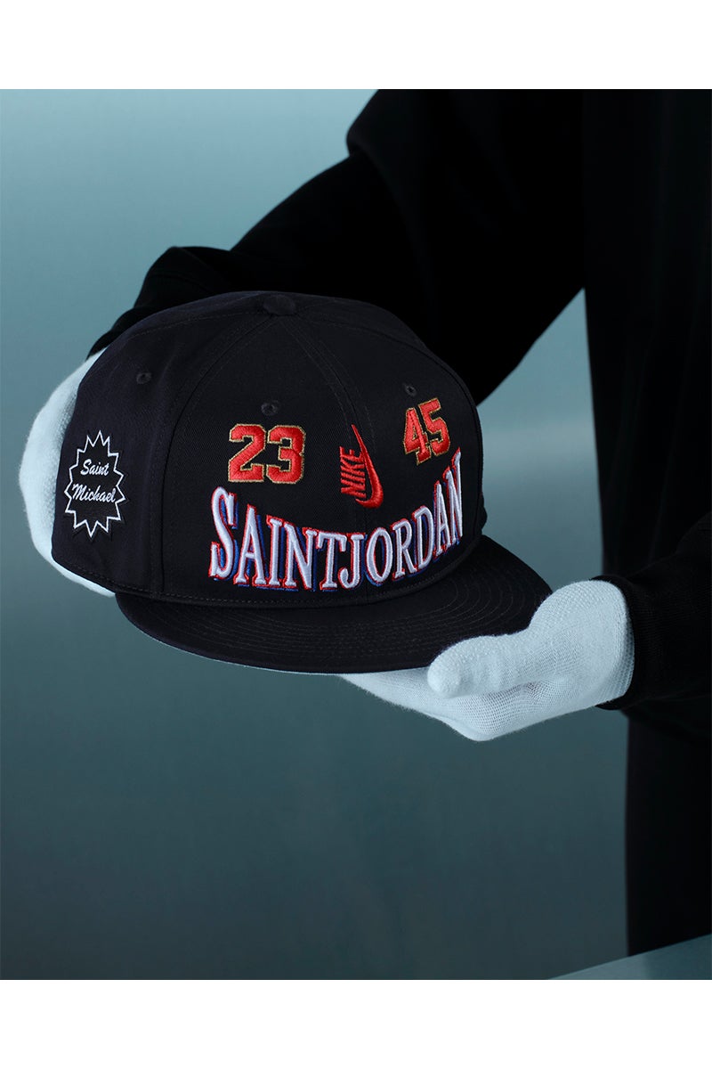 JORDAN BRAND × ©SAINT MXXXXXX (TIME) CAPSULE (ジョーダンブランド セントマイケル タイムカプセル) SM-MK8-0000-J09 / IO7950-010 / U J PRO CAP S FB STM / BLACK プロキャップ
