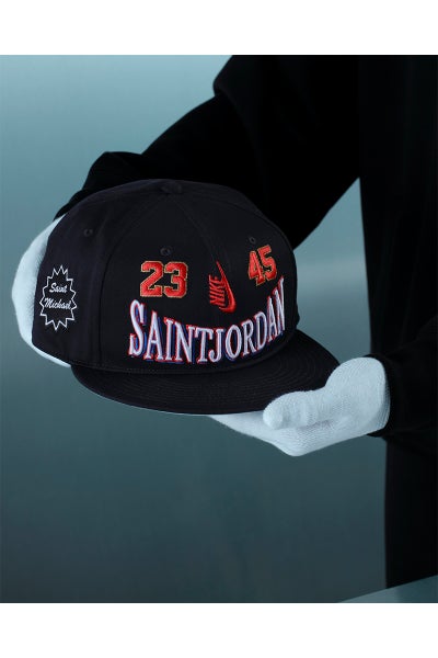 JORDAN BRAND × ©SAINT MXXXXXX (TIME) CAPSULE (ジョーダンブランド セントマイケル タイムカプセル) SM-MK8-0000-J09 / IO7950-010 / U J PRO CAP S FB STM / BLACK プロキャップ