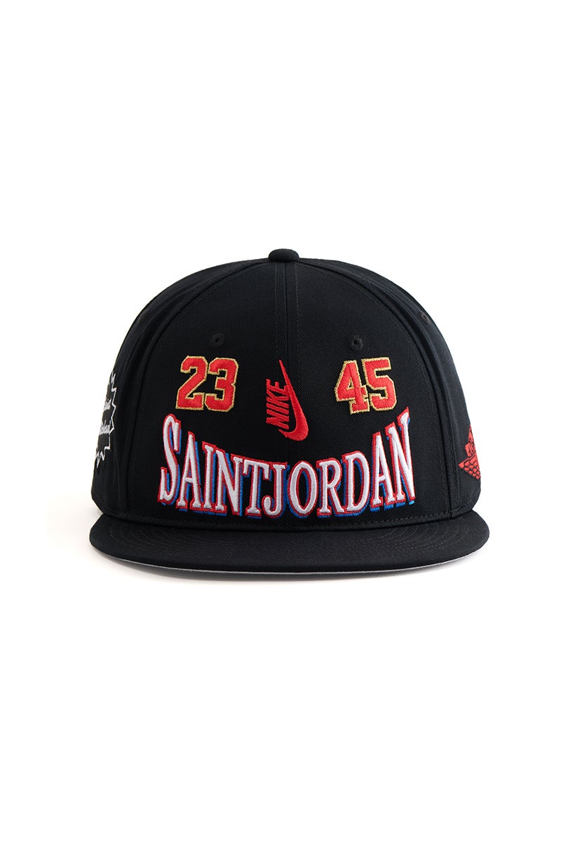 JORDAN BRAND × ©SAINT MXXXXXX (TIME) CAPSULE (ジョーダンブランド セントマイケル タイムカプセル) SM-MK8-0000-J09 / IO7950-010 / U J PRO CAP S FB STM / BLACK プロキャップ