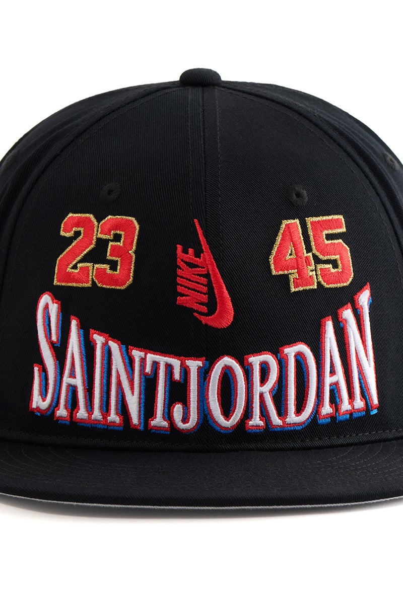 JORDAN BRAND × ©SAINT MXXXXXX (TIME) CAPSULE (ジョーダンブランド セントマイケル タイムカプセル) SM-MK8-0000-J09 / IO7950-010 / U J PRO CAP S FB STM / BLACK プロキャップ