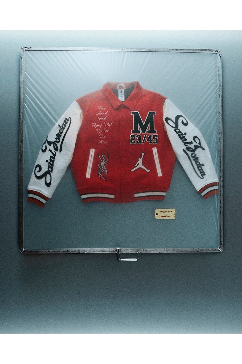 JORDAN BRAND × ©SAINT MXXXXXX (TIME) CAPSULE (ジョーダンブランド セントマイケル タイムカプセル) SM-MK8-0000-J08 / FV4726-657 / M J SM VARSITY JKT / REDxWHT バーシティジャケット