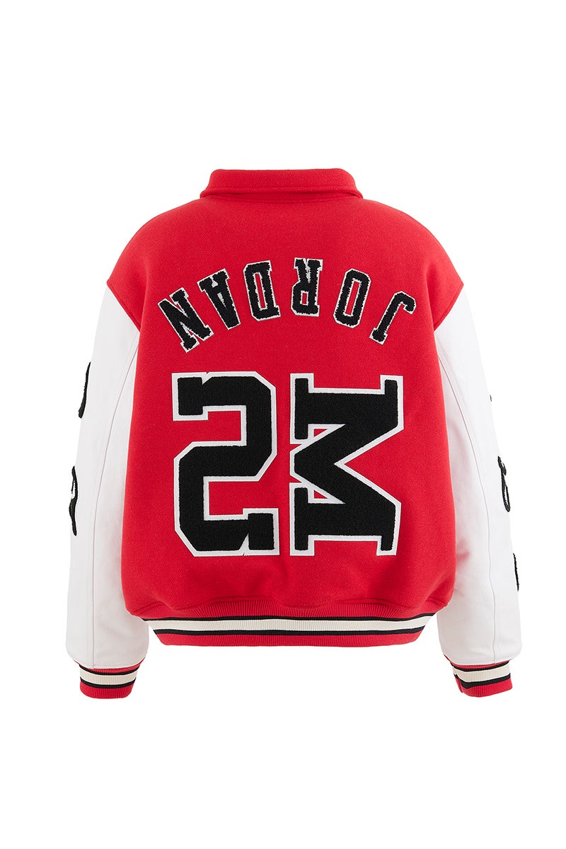 JORDAN BRAND × ©SAINT MXXXXXX (TIME) CAPSULE (ジョーダンブランド セントマイケル タイムカプセル) SM-MK8-0000-J08 / FV4726-657 / M J SM VARSITY JKT / REDxWHT バーシティジャケット