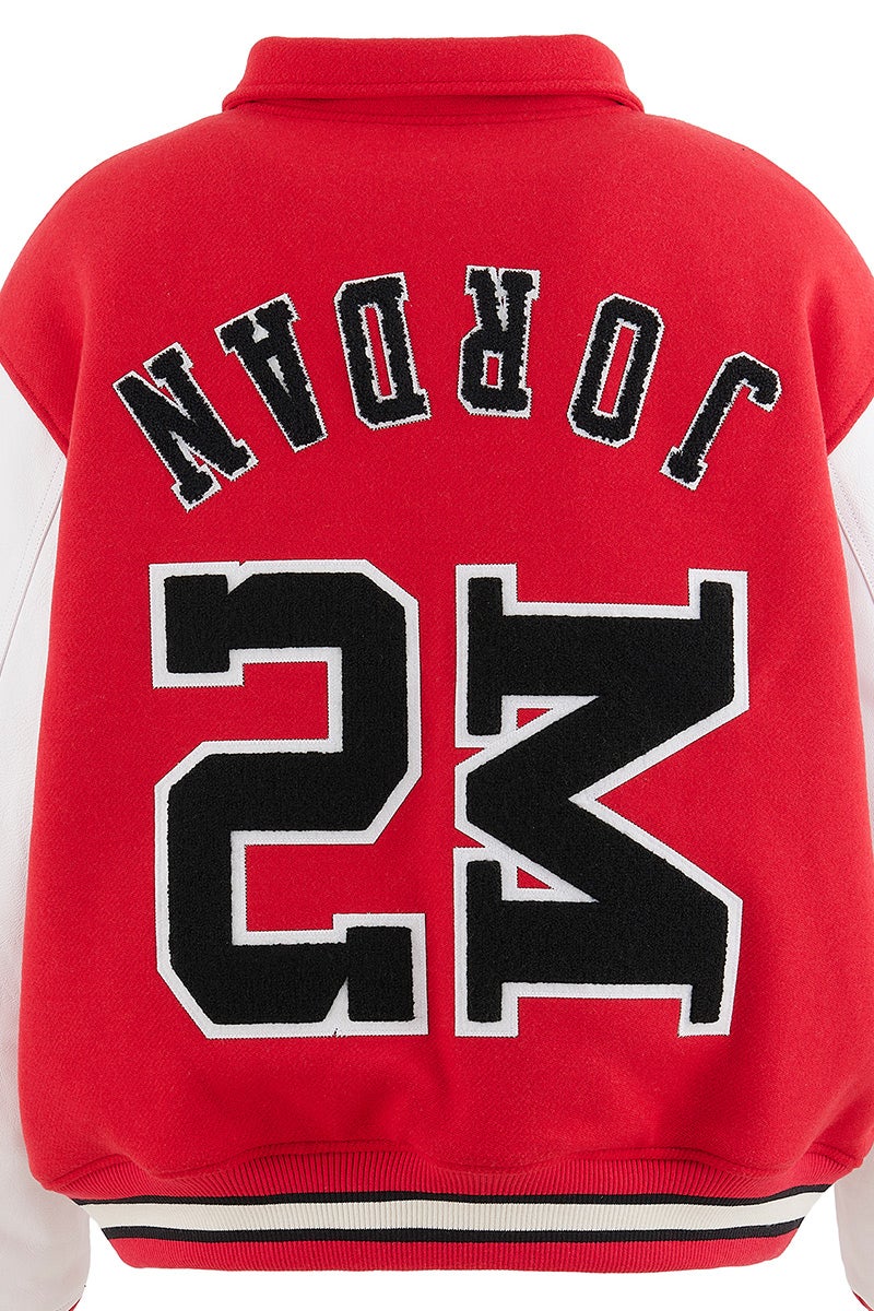 JORDAN BRAND × ©SAINT MXXXXXX (TIME) CAPSULE (ジョーダンブランド セントマイケル タイムカプセル) SM-MK8-0000-J08 / FV4726-657 / M J SM VARSITY JKT / REDxWHT バーシティジャケット