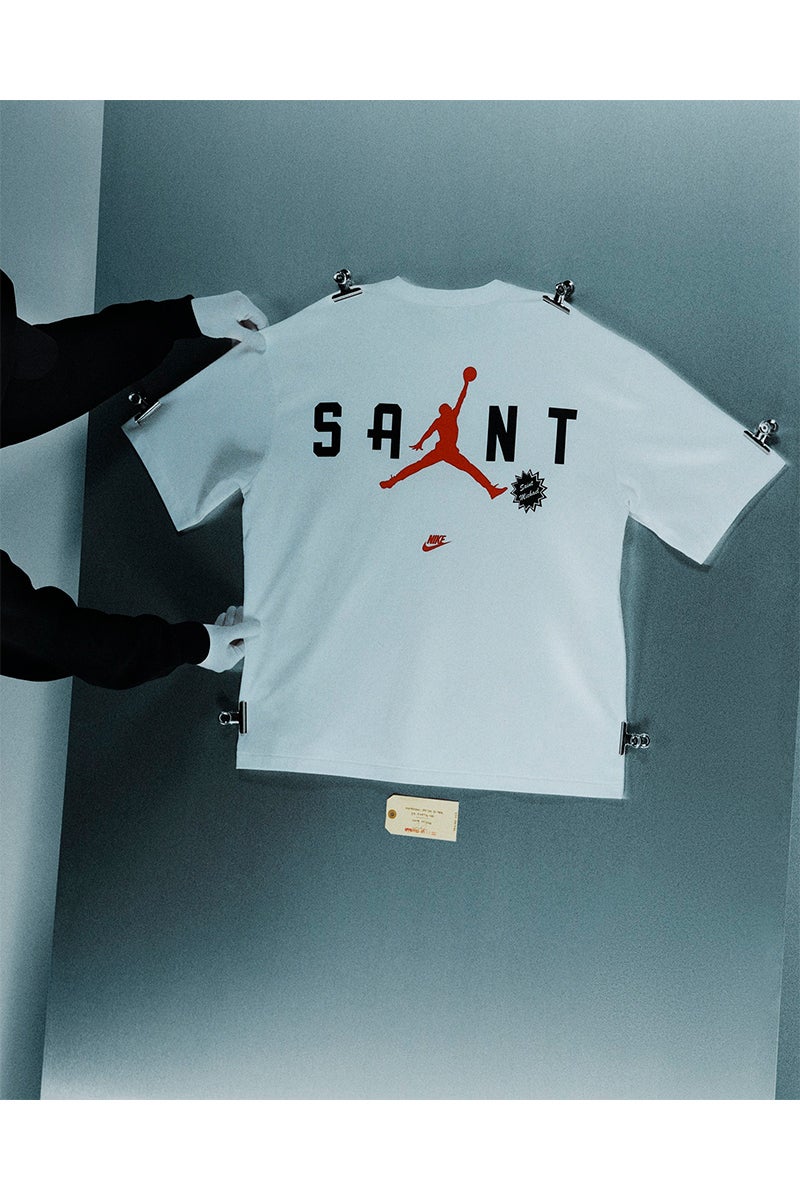 JORDAN BRAND × ©SAINT MXXXXXX (TIME) CAPSULE (ジョーダンブランド セントマイケル タイムカプセル) SM-MK8-0000-J07 / FV4716-100 / M J SM SS TEE / WHITE 半袖Tシャツ