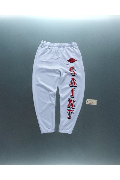 JORDAN BRAND × ©SAINT MXXXXXX (TIME) CAPSULE (ジョーダンブランド セントマイケル タイムカプセル) SM-MK8-0000-J06 / FV4720-100 / M J SM FLC PANT / WHITE フリーススウェットパンツ