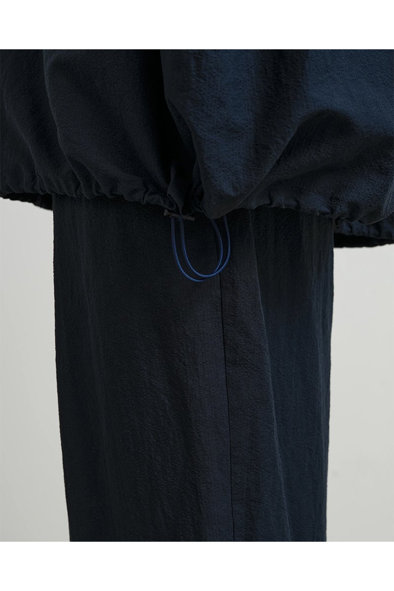 Graphpaper(グラフペーパー) Cotton Linen Seersucker LS Pullover Shirt コットンリネンシアサッカー長袖プルオーバーシャツ GM262-50033