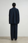 Graphpaper(グラフペーパー) Cotton Linen Seersucker LS Pullover Shirt コットンリネンシアサッカー長袖プルオーバーシャツ GM262-50033