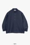 Graphpaper(グラフペーパー) Cotton Linen Seersucker LS Pullover Shirt コットンリネンシアサッカー長袖プルオーバーシャツ GM262-50033