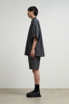Graphpaper(グラフペーパー) Cotton Linen Seersucker SS Pullover Shirt コットンリネンシアサッカー半袖プルオーバーシャツ GM262-50031
