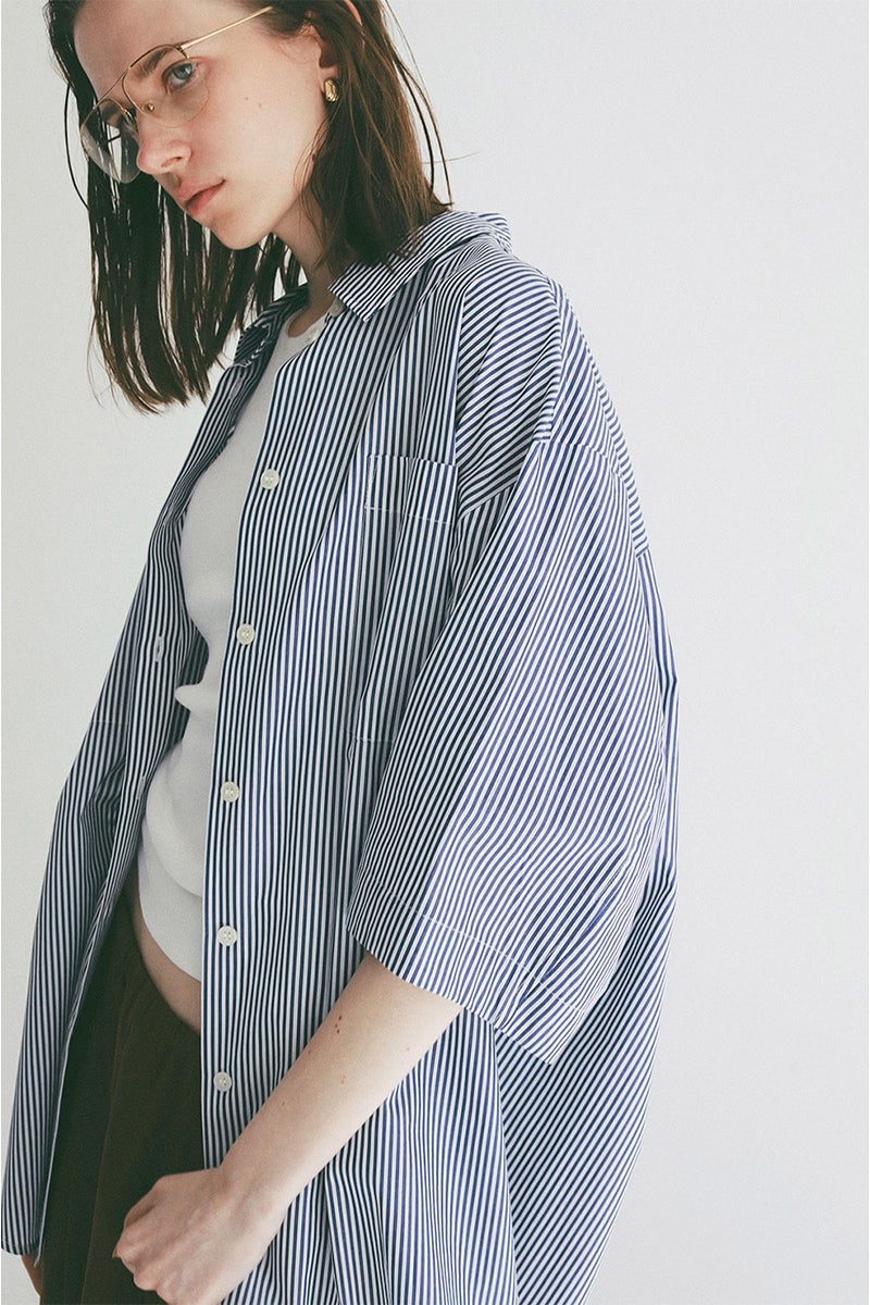 CLANE(クラネ) HALF SLEEVE HUGE SHIRTS ハーフスリーブヒュージシャツ 110122-4233