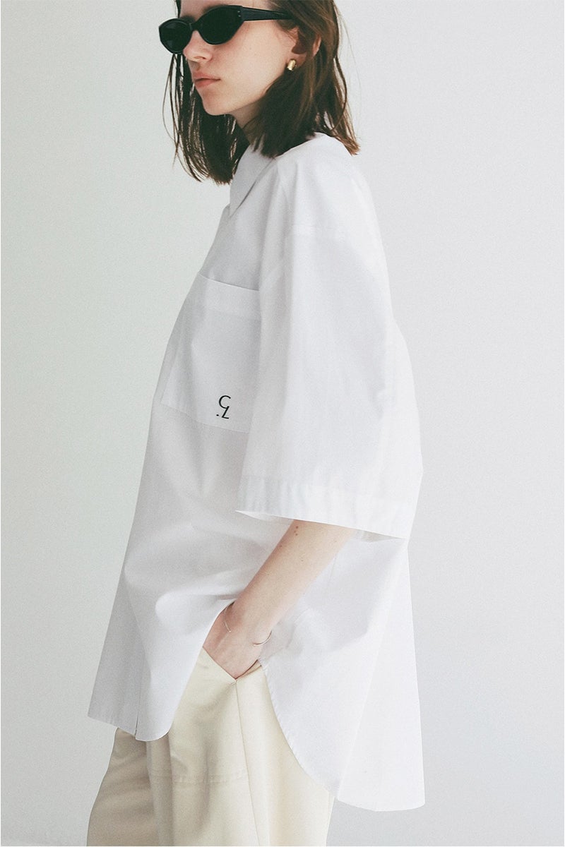 CLANE(クラネ) HALF SLEEVE HUGE SHIRTS ハーフスリーブヒュージシャツ 110122-4233