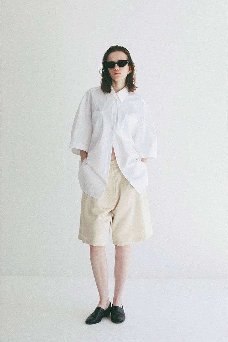 CLANE(クラネ) HALF SLEEVE HUGE SHIRTS ハーフスリーブヒュージシャツ 110122-4233