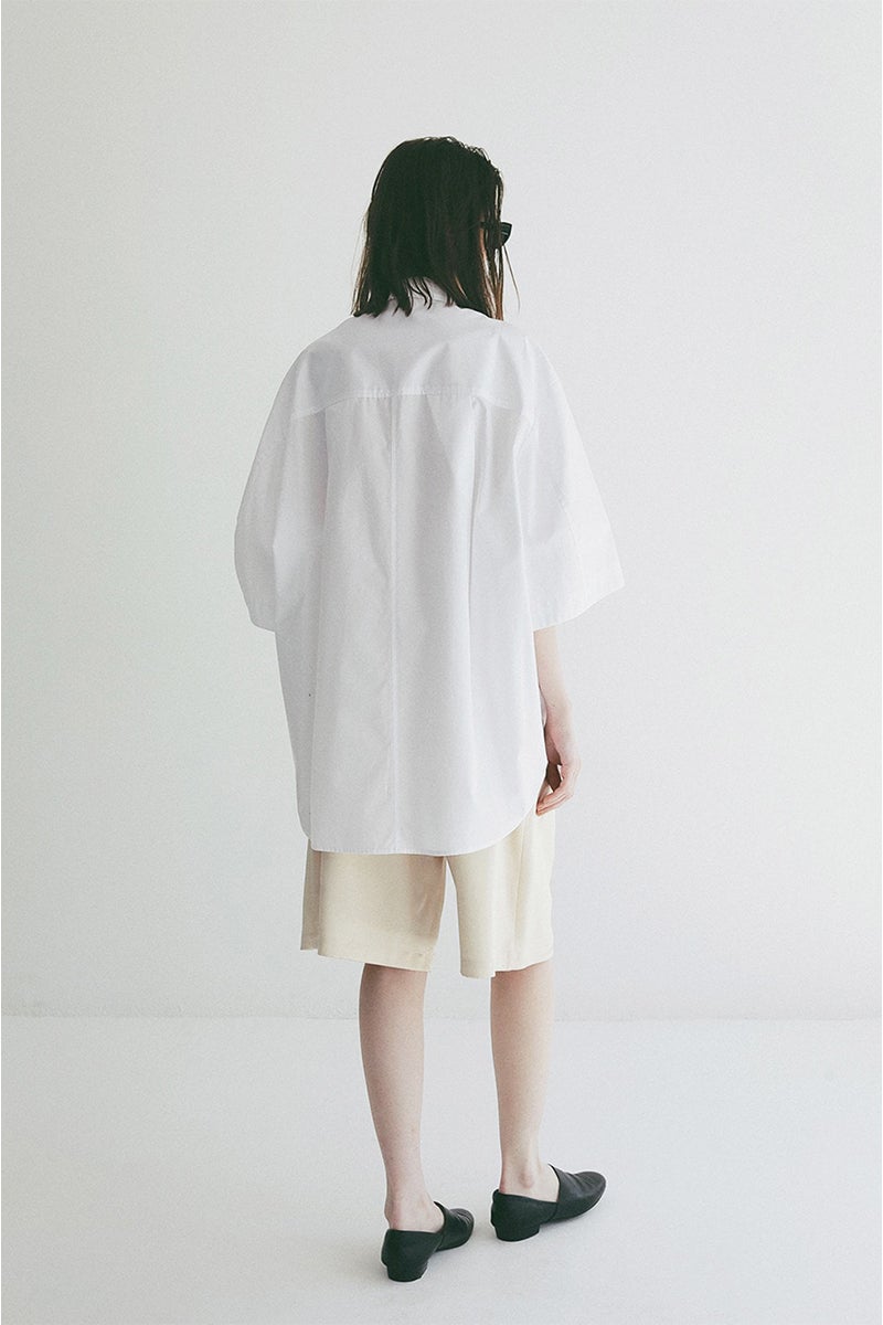 CLANE(クラネ) HALF SLEEVE HUGE SHIRTS ハーフスリーブヒュージシャツ 110122-4233