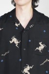 visvim (ビズビム) CROSBY SHIRT SS クロスビー半袖シャツ 0126105011005　ブラック