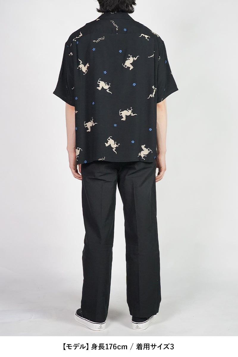 visvim(ビズヴィム) CROSBY SHIRT SS クロスビー半袖シャツ 0126105011005　ブラック