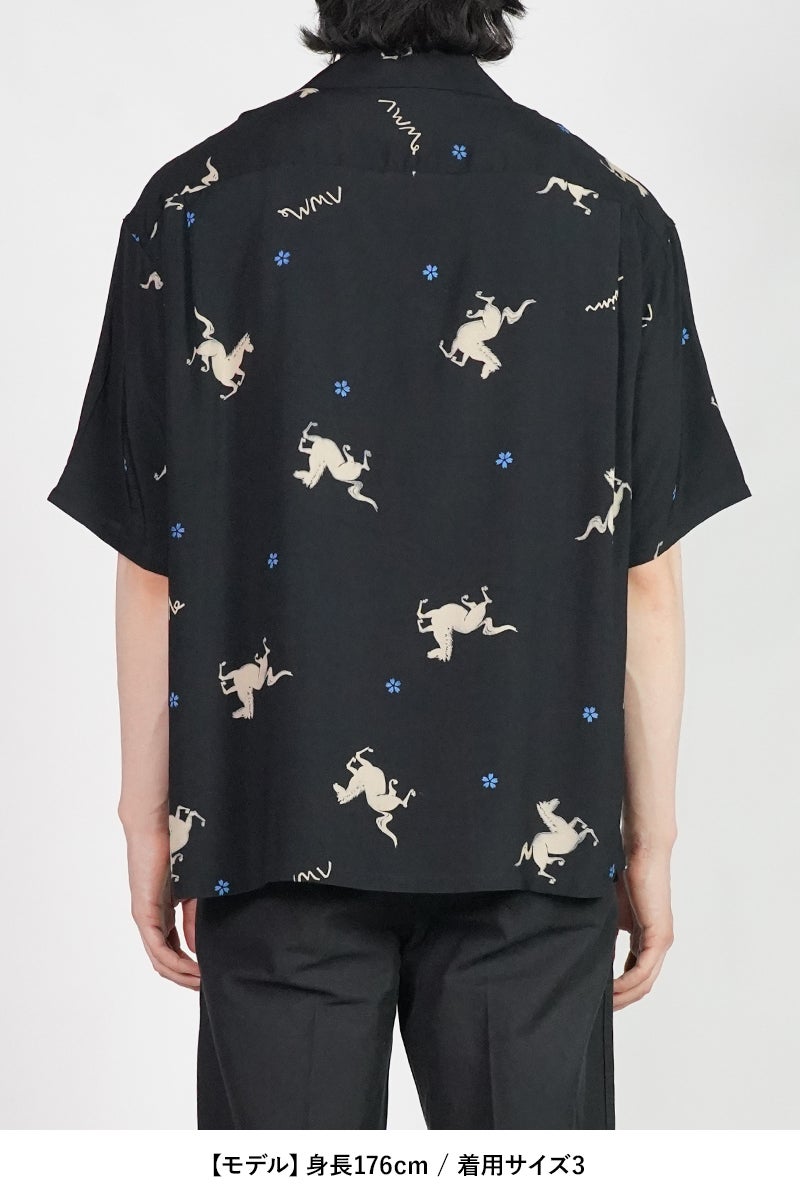 visvim(ビズヴィム) CROSBY SHIRT SS クロスビー半袖シャツ 0126105011005　ブラック