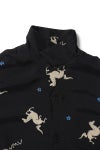 visvim (ビズビム) CROSBY SHIRT SS クロスビー半袖シャツ 0126105011005　ブラック