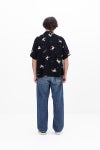 visvim (ビズビム) CROSBY SHIRT SS クロスビー半袖シャツ 0126105011005　ブラック