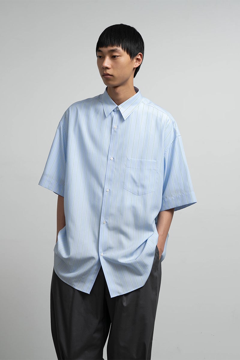 Graphpaper(グラフペーパー) SIDOGRAS S/S Oversized Regular Collar Shirt シドグラス半袖オーバーサイズレギュラーカラーシャツ GM262-50029