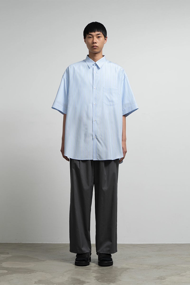 Graphpaper(グラフペーパー) SIDOGRAS S/S Oversized Regular Collar Shirt シドグラス半袖オーバーサイズレギュラーカラーシャツ GM262-50029